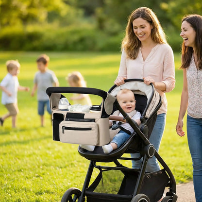 Sac à langer pour poussette maxi génial gris spacieux