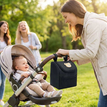 Sac a langer poussette mini noir pratique