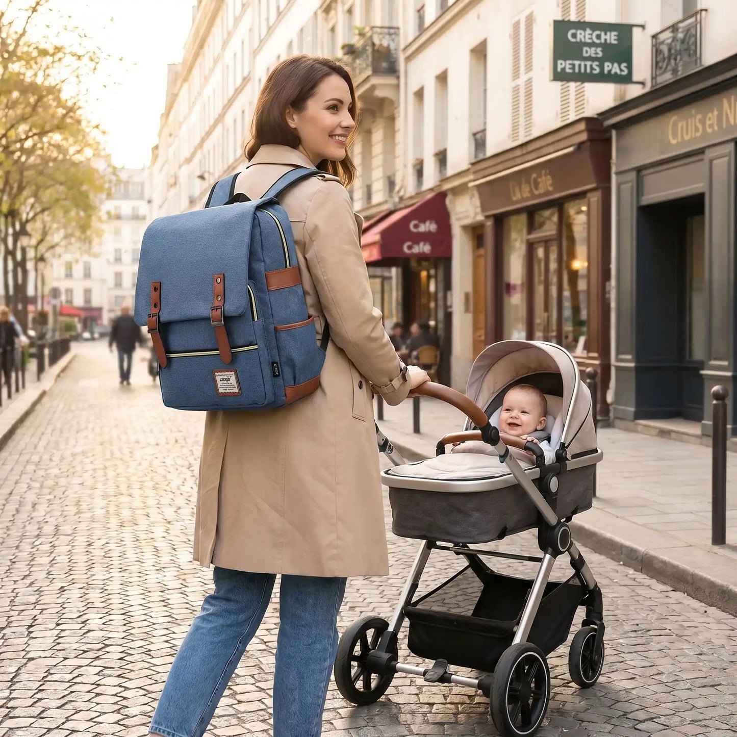 Sacs a langer luxe vintage élégant poches spacieux
