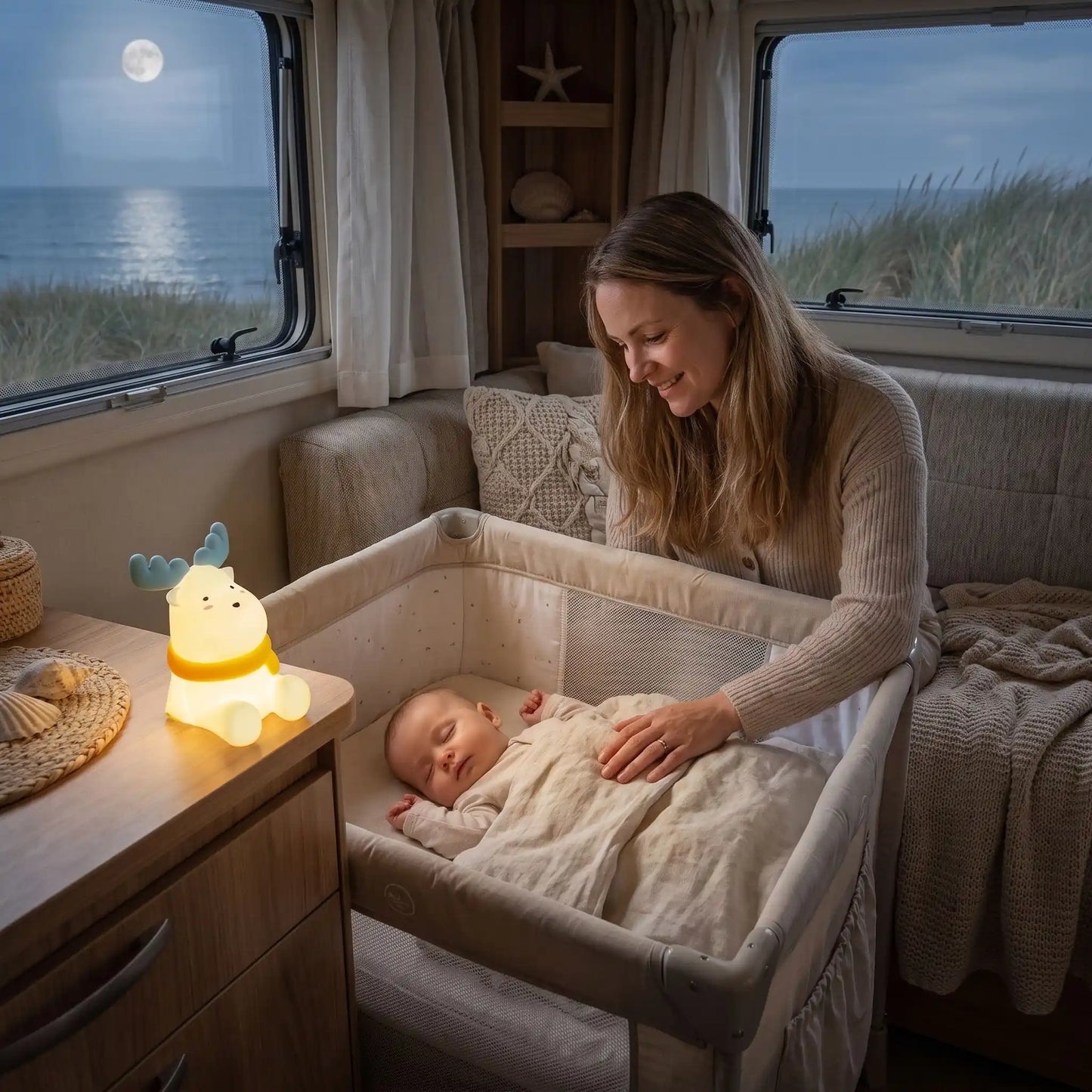 Veilleuse bebe cerf reposante nuit relaxante