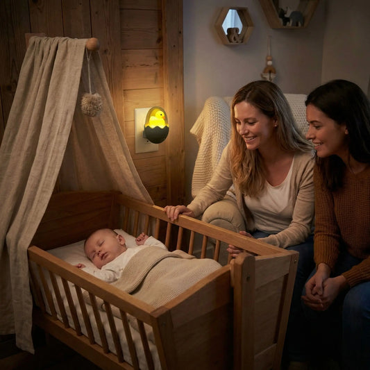 Veilleuse bebe murale caneton apaisant affectueuse