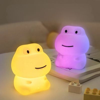 Veilleuse chambre bebe dragon mignon violet rechargeable