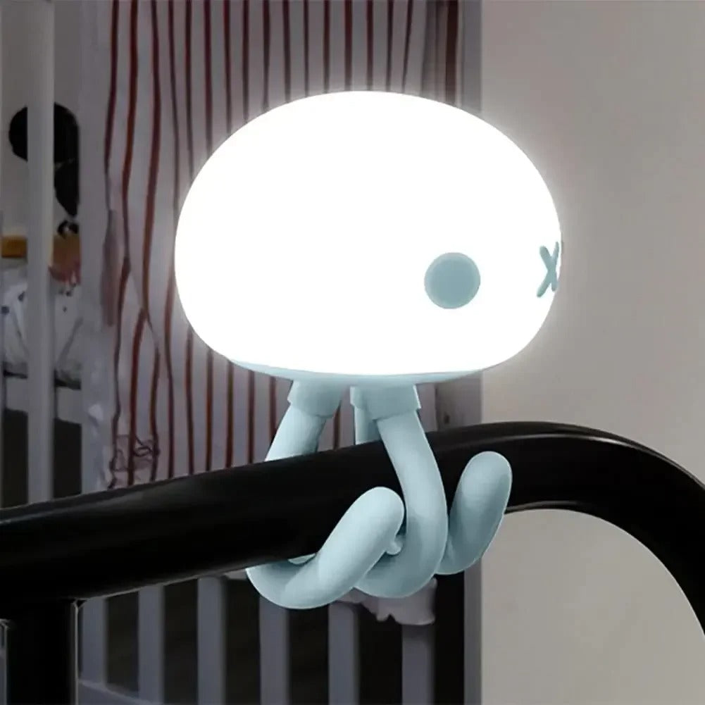 Veilleuse chambre bébé méduse bleu