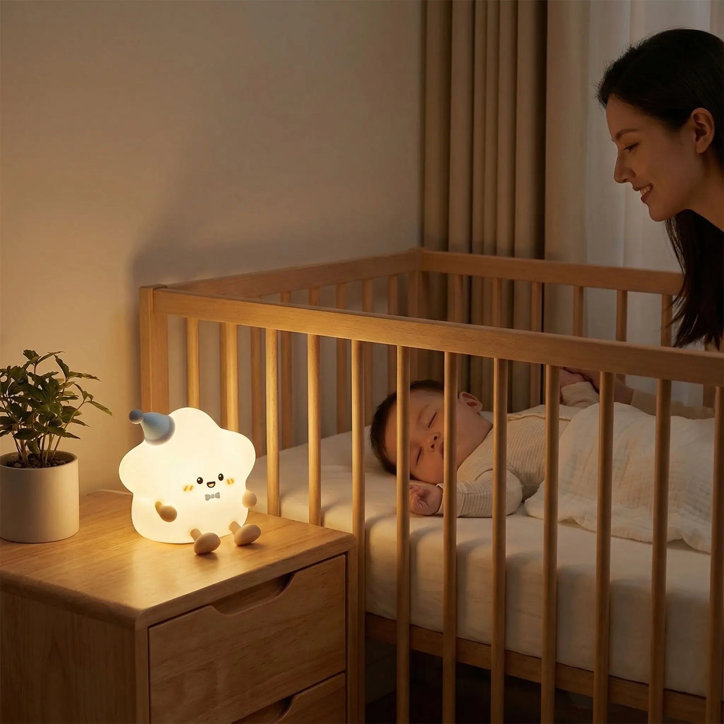 Veilleuse etoile bebe silicone