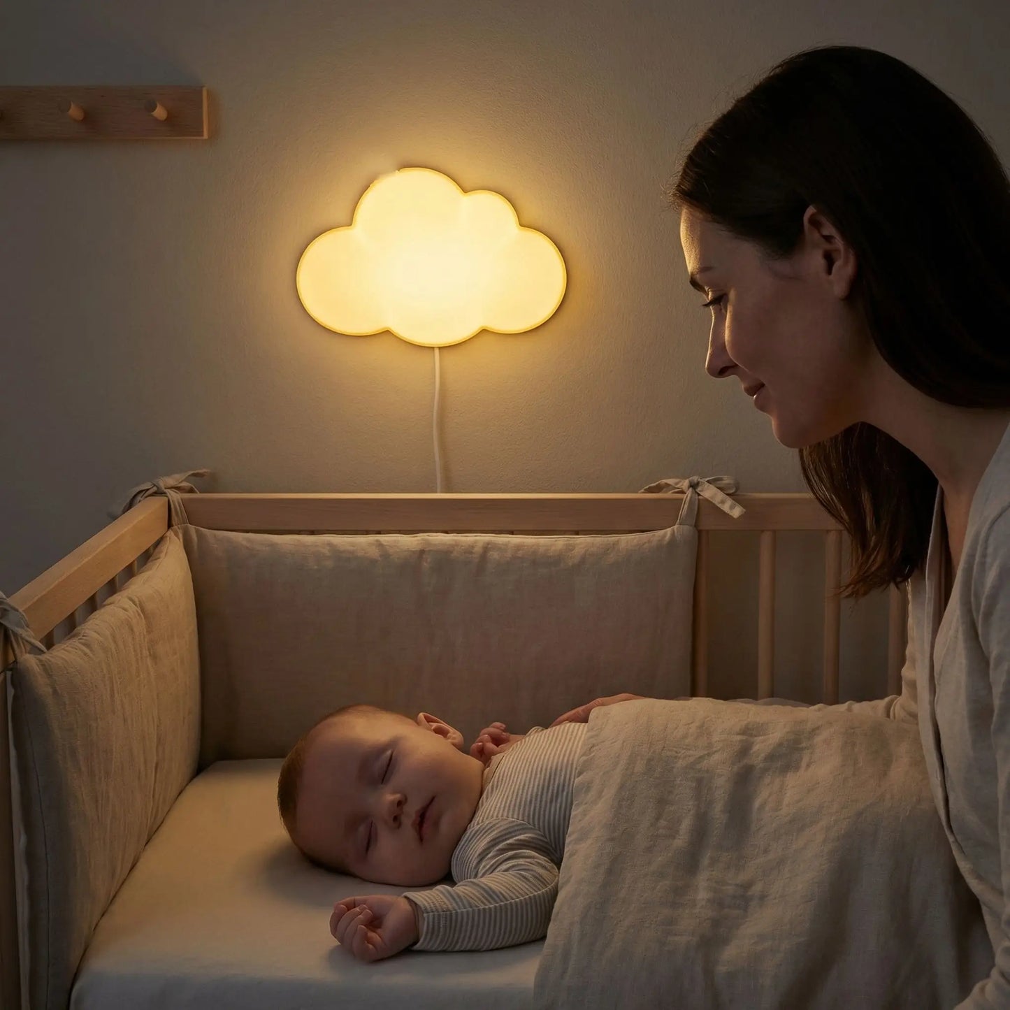 Veilleuse murale bébé nuage doux lumière douce