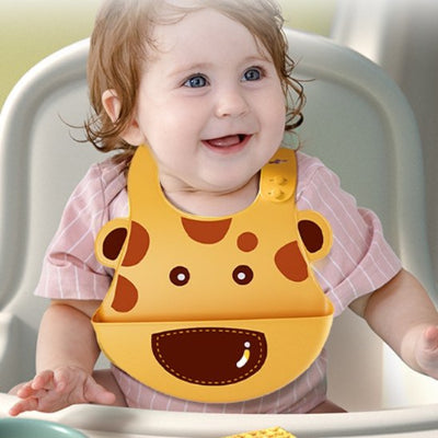 Repas bébé bavoir bébé imperméable design girafe antitache