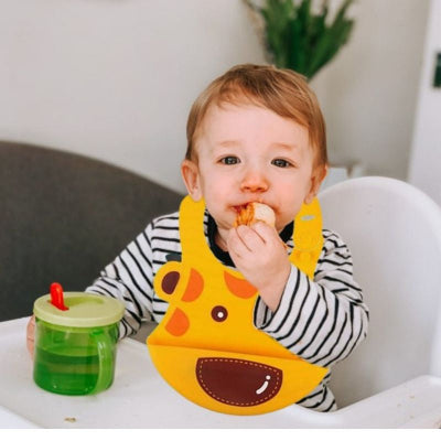Bébé repas bavoir bébé imperméable girafe léger doux