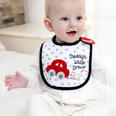 Bébé bavoir pour bebe design voiture couverture généreuse sécuritaire