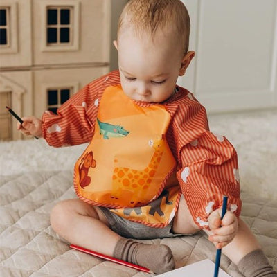 Bébé feutre bavoir tablier bébé design rouge col élastique chambre