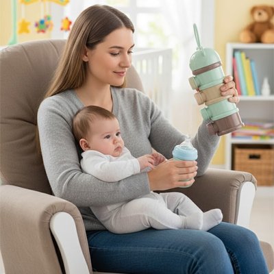 Boite doseuse lait bébé volumineuse légère