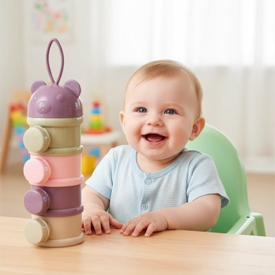 Boite doseuse lait bébé volumineuse ludique