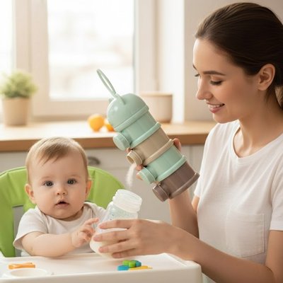 Boite doseuse lait bébé volumineuse pratique