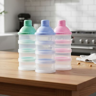 Boite doseuse lait transparente robuste