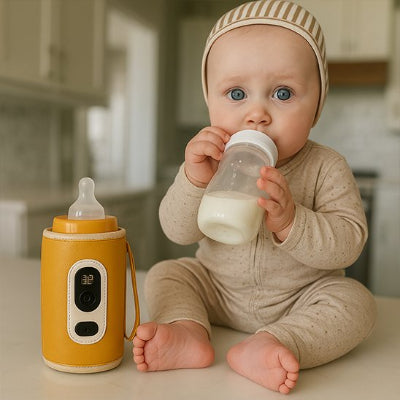Bébé biberon chauffe-biberon nomade jaune polyvalent cuisine