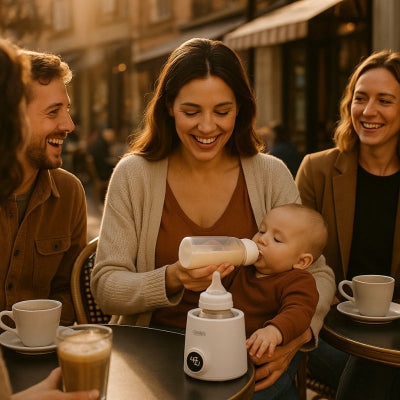 Maman bébé chauffe biberon rapide blanc chauffe lait eau café ville amis
