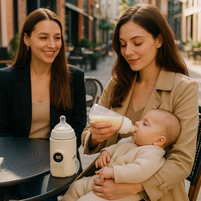 Maman bébé chauffe biberon sans fil étanche café ville amie