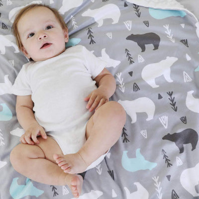 Couverture bebe motif ours légère rassurante dimension sécurisante nouveau-né