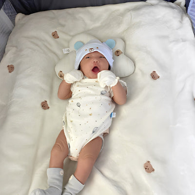 couverture bébé nounours blanc épaisse sieste bébé chambre