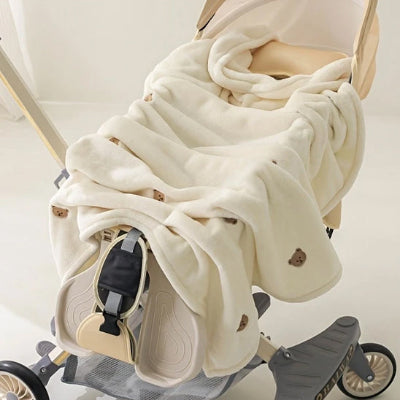 couverture bébé nounours épaisse bain réconfortante