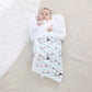 Couverture bébé nouveau-né emmailloté polaire micro fibres motif géométrique douceur bébé lit
