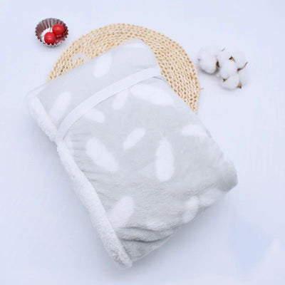 couverture bébé pliable gris motif blanc légère chambre bébé lit