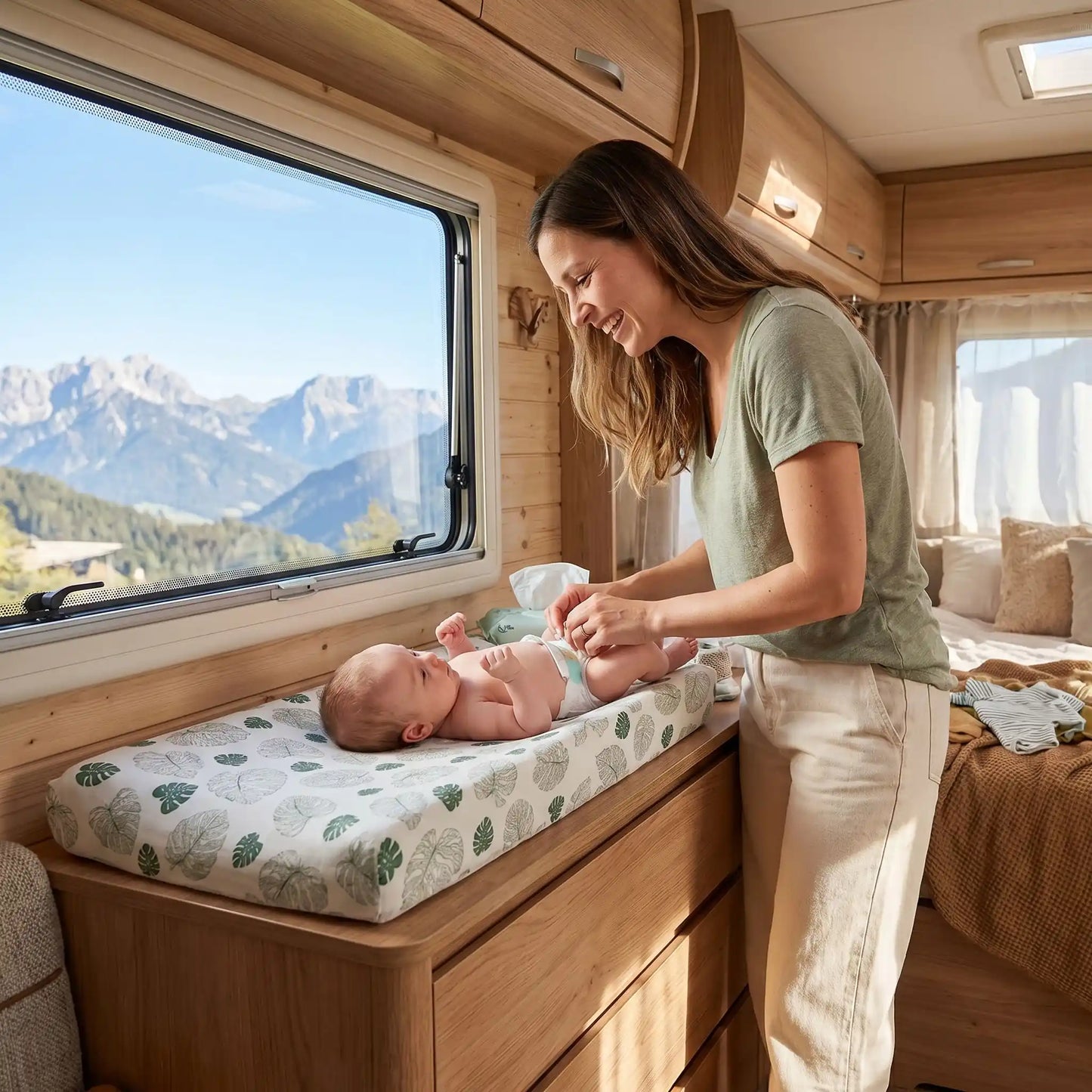 housse de matelas à langer nomade lavable