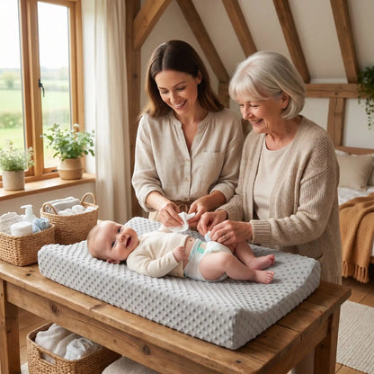 housse pour matelas à langer relief élastique lavable