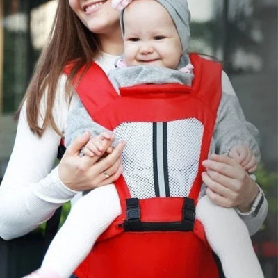 porte bebe rouge maman promenade