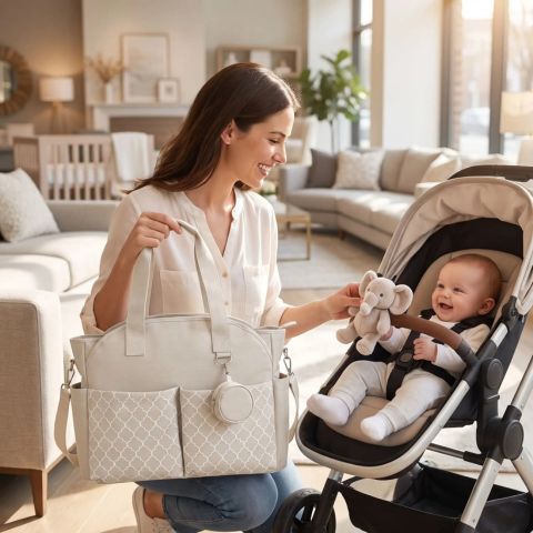 sac a langer bebe fille luxe mignon imperméable