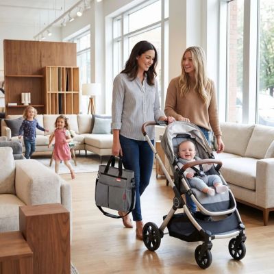 Sac à langer bébé luxe soigné robuste léger