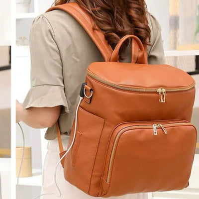 Sac à langer luxe raffinement branchement smartphone maman promenade