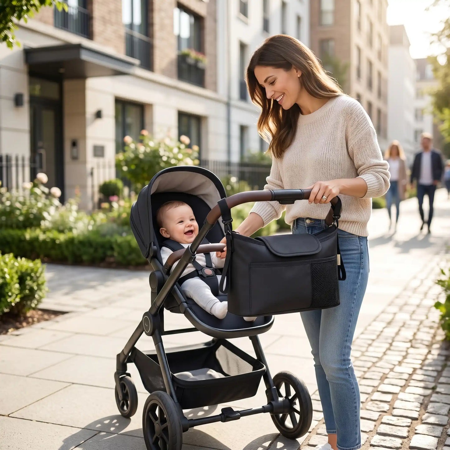 Sac à langer pour poussette douceur agencement pratique