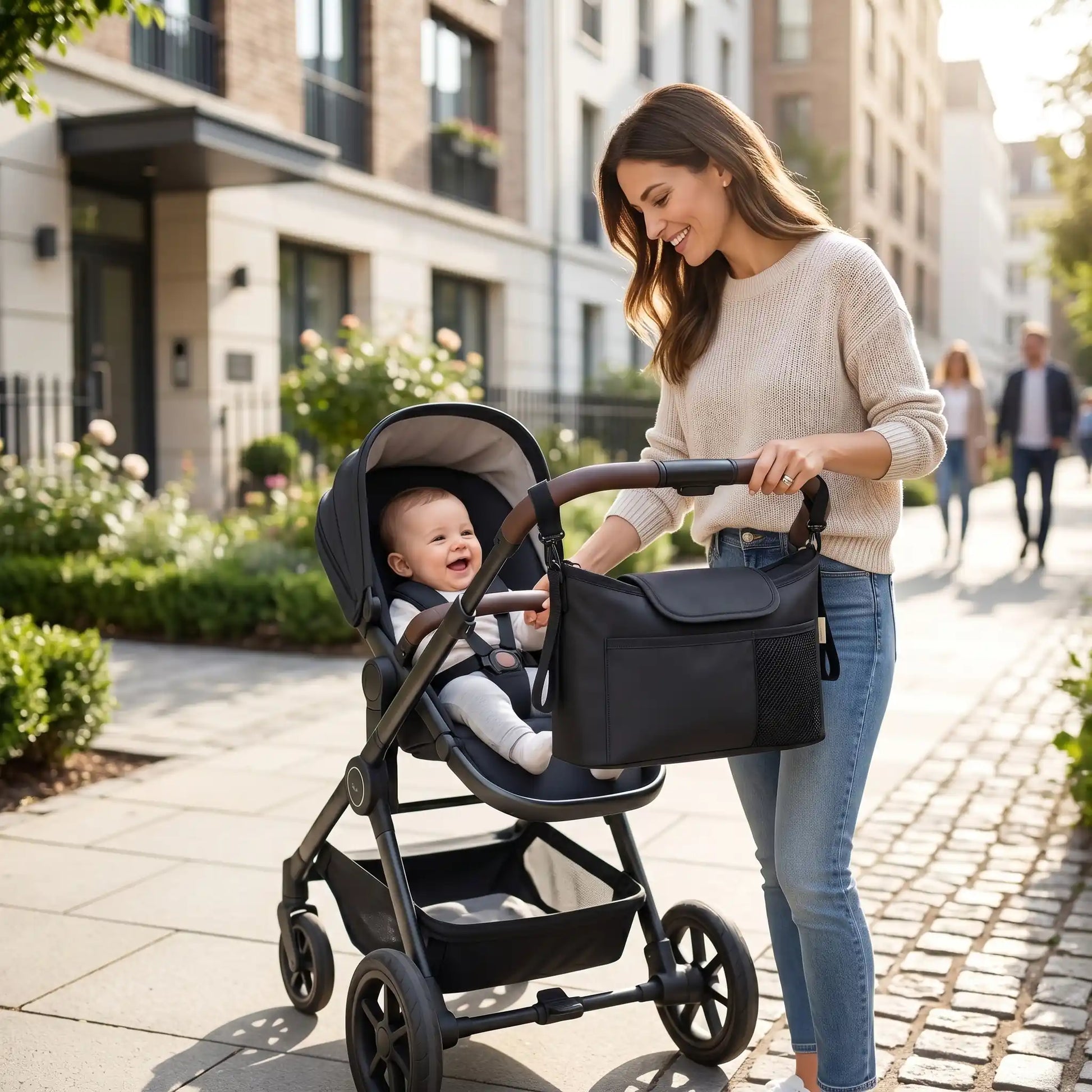 Sac à langer pour poussette douceur agencement pratique