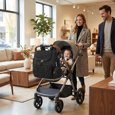 sac à langer pour poussette ultra-pratique léger clips