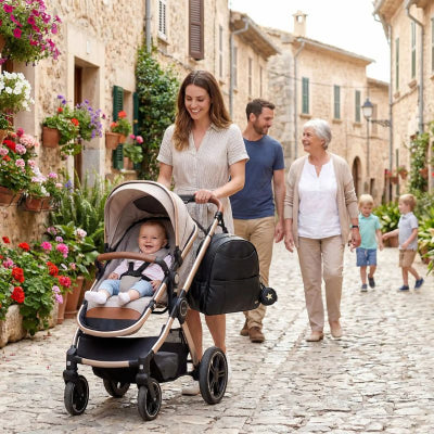 Maman sac a poussette design special poussette confortable village famille