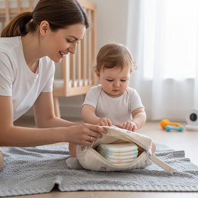 Trousse de toilette bebe complète fermeture Eclair renforcée