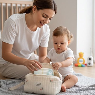 Trousse de toilette bebe complète grande contenance