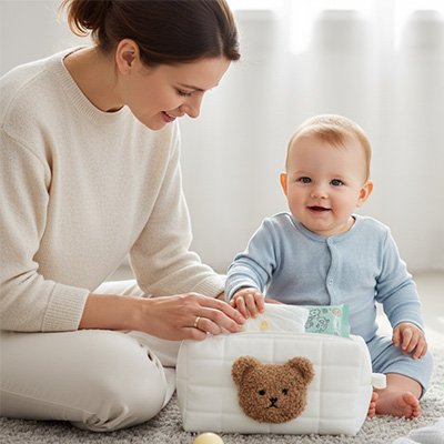 Trousse de toilette bebe ourson transportable