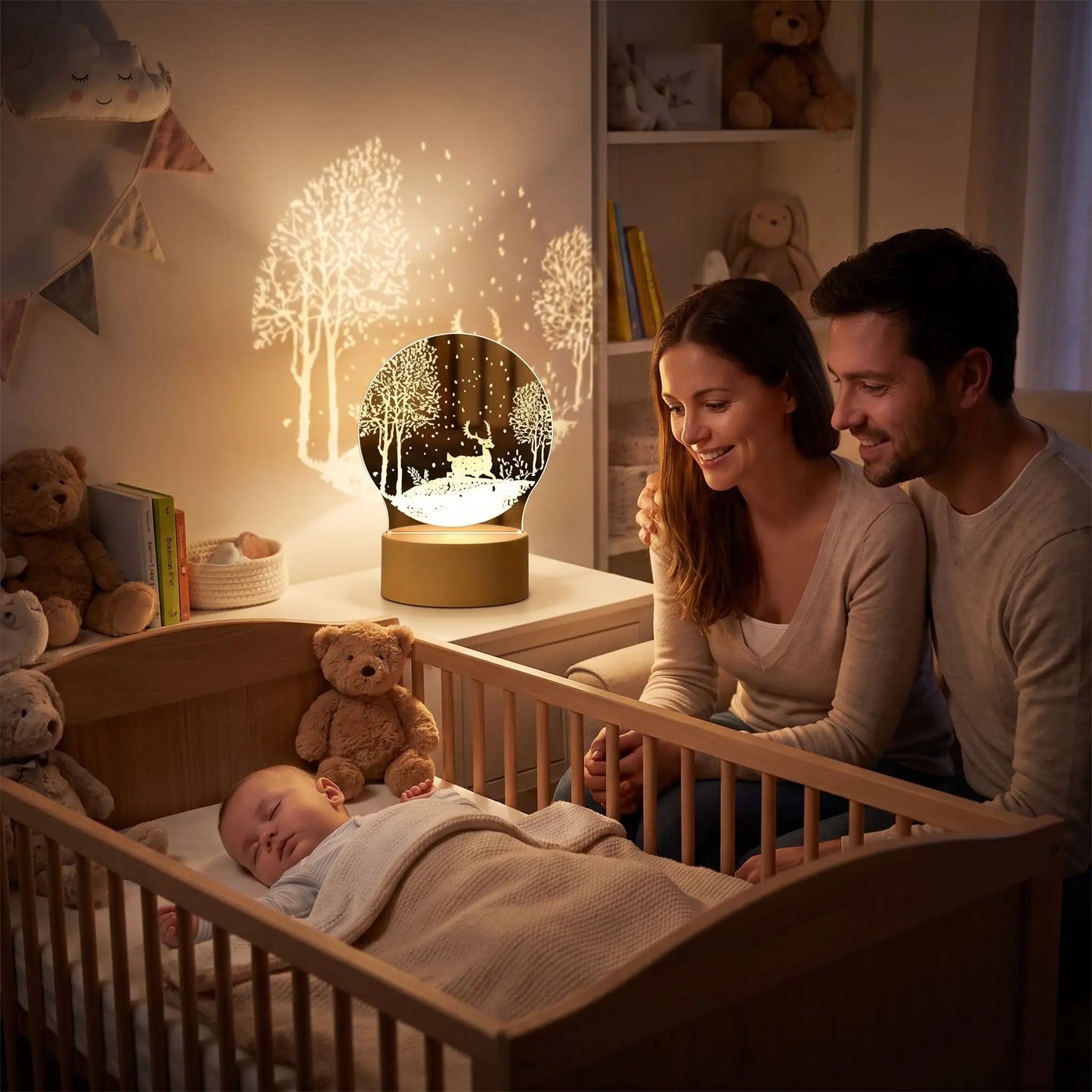 veilleuse bébé cerf élégance design apaisant