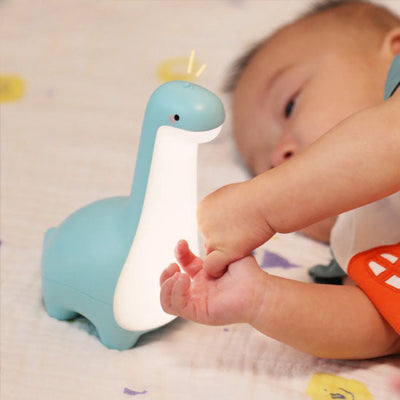 Veilleuse bébé dinosaure bleu tactile réglage luminosité bébé chambre
