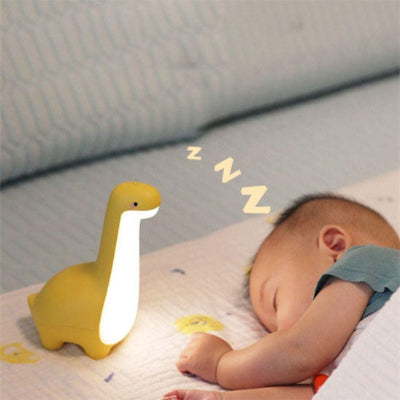 Veilleuse bébé dinosaure jaune apaisante batterie rechargeable bébé sommeil