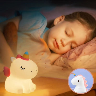 Veilleuse bébé fille douce lit