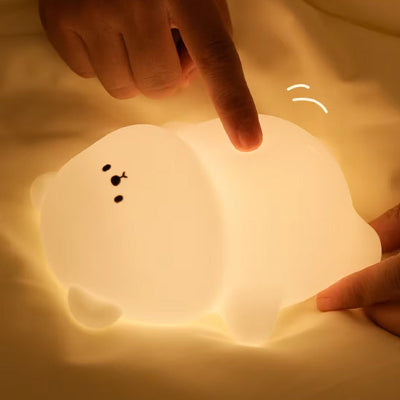 Veilleuse bebe ourson contact tactile réglage luminosité chambre