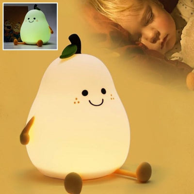Veilleuse bebe poire blanc apaisante bébé lit