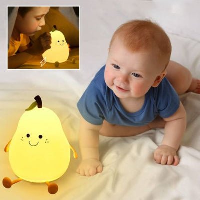 Veilleuse bebe poire jaune bebe apaisé chambre