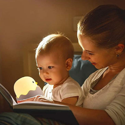 Veilleuse bébé poussin réglage luminosité chambre maman