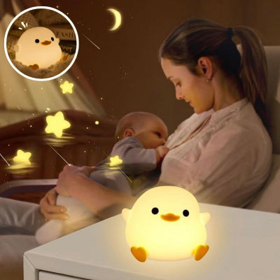 Veilleuse bebe poussins silicone allumée douce bébé chambre maman