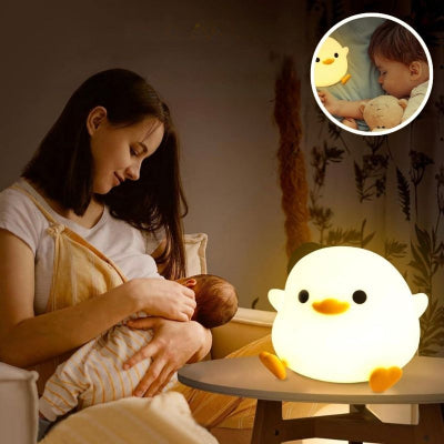 Veilleuse bebe silicone lumineux poussins maman chambre
