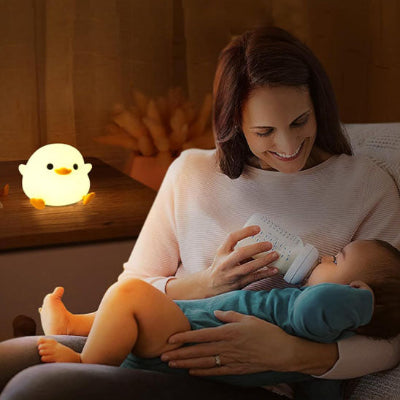 Veilleuse bébé lumineuse silicone souple attendrissante chambre bébé