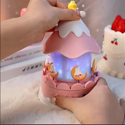 Veilleuse musicale bébé rose design élégant chambre enfant